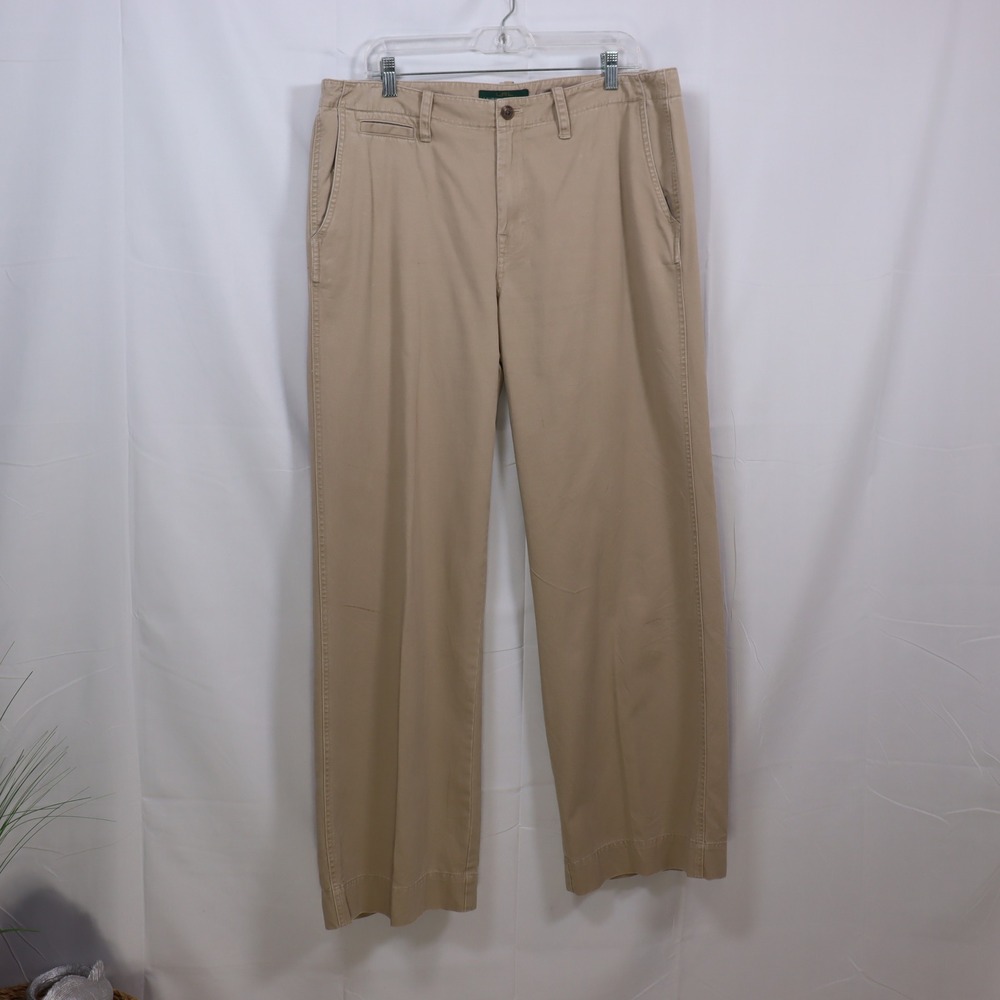 Lauren Ralph Lauren Chino Pants 14 Tan Womens Preppy Trousers